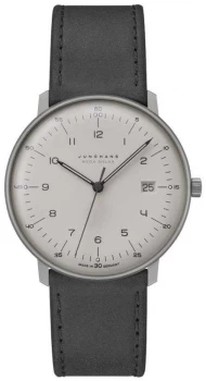 Image of Junghans Max Bill MEGA Solar Leather Strap 59/2023.04 Watch