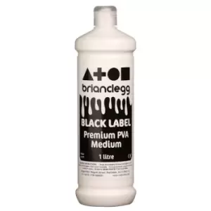 Image of Brian Clegg Black Label Premium PVA Medium Glue 1 Litre Bottle