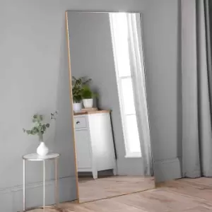 Image of Yearn Mirrors Yearn Minimal Full Length Extra Large Mirror Gold 180X110Cm