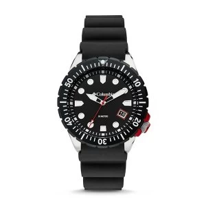 Image of Pacific Outlander Black 3-Hand Date Black Silicone Watch