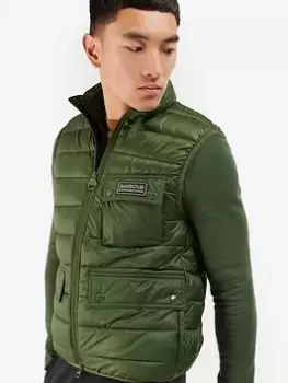 Image of Barbour International Bowsden Padded Gilet - Green Size M Men