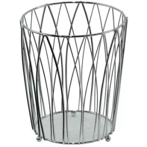 Image of Showerdrape - Vista Waste Paper Basket - Chrome
