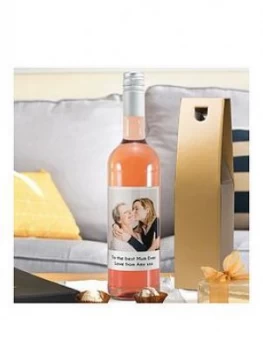 Image of Personalised Message & Photo Rose Wine