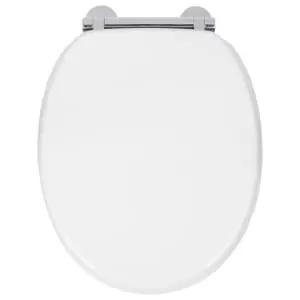 Image of Croydex Flexi-Fix Lucerne Toilet Seat - White