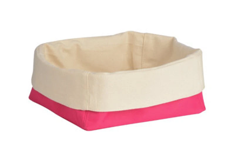 Image of Interiors by Premier Folded Design Small Bread Basket Pink