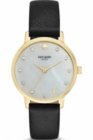 Image of Ladies Kate Spade New York Metro Monogram Watch 1YRU092C