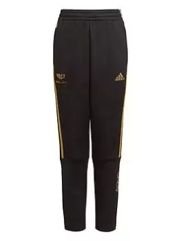 Image of Boys, adidas Salah Junior Pants - Black/Gold, Size 7-8 Years
