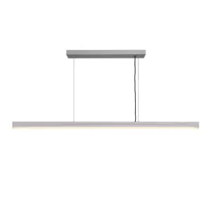 Image of Skylar LED Dimmable Straight Bar Pendant Ceiling Light Aluminium, 3000K