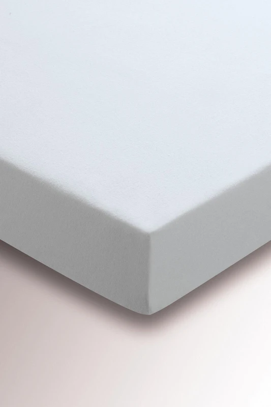 Image of Helena Springfield Helena Springfield 'Hs Brushed Cotton' Fitted Sheet in Silver Size: Super King Fitted Silver Super King Fitted Unisex 50167096829