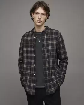 Image of AllSaints Cale Checked Shirt