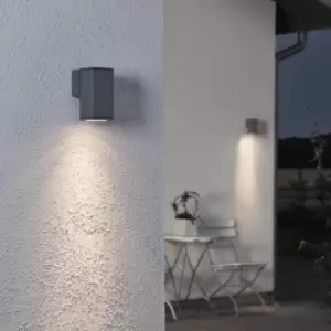 Image of Konstsmide - Wall Light Monza Single Square Dark Grey