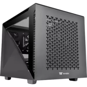 Image of Thermaltake Divider 200 TG Air Black Microtower PC casing Black 2 built-in fans, Window, Dust filter