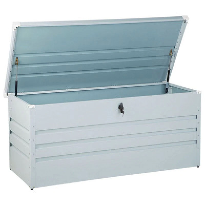 Image of Beliani Storage Box Cebrosa 132cm 62cm Light Grey