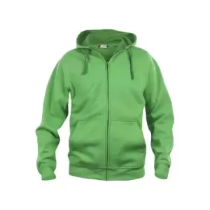 Image of Clique Mens Basic Full Zip Hoodie (M) (Apple Green)
