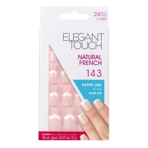 Image of Elegant Touch Extra Small Fake Nails French Manicure -143 Nude