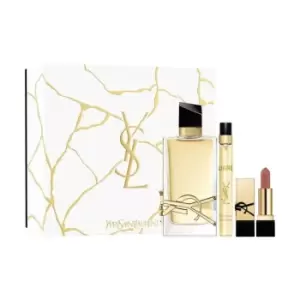 Image of Yves Saint Laurent Deluxe Libre Eau de Parfum 90ml Gift Set - Multi