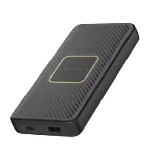 Image of Otterbox Power Bank 10K mAh USB A&C 18W USB-PD + WIRELESS 10W, black