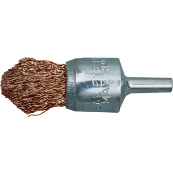 Image of York - 12MM Brass, Crimped Wire Pointed End De-carbonising Brush - 30SWG