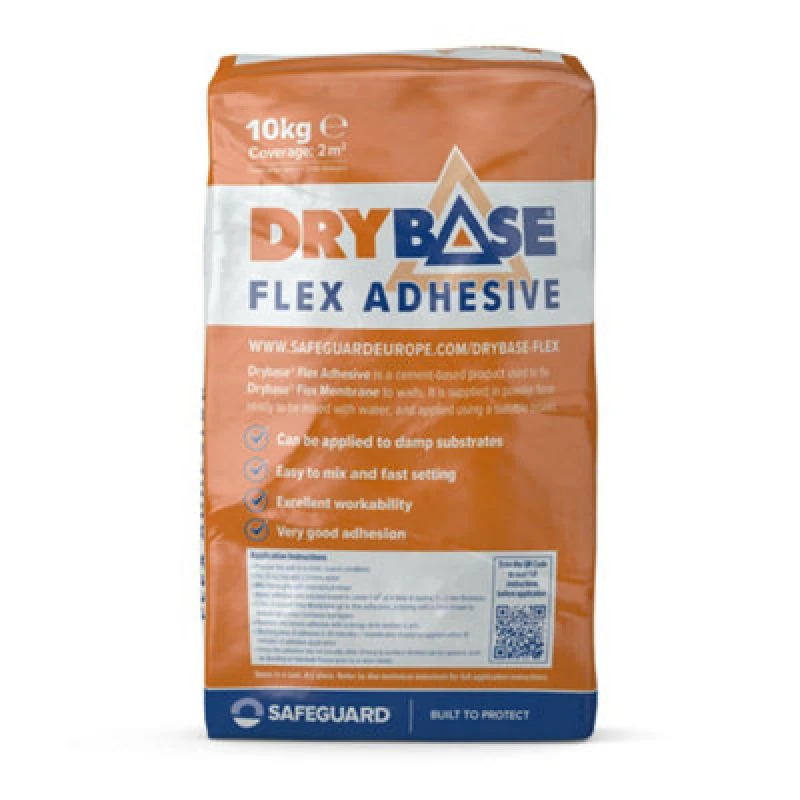 Image of Drybase Flex Adhesive (10Kg) For Fixing Drybase Flex Membrane To Damp Walls.fast-Setting, High-Strength Cement-Based Adhesive