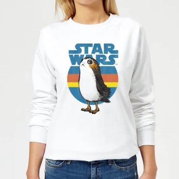 Image of Star Wars Porg Womens Sweatshirt - White - M