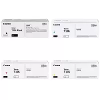 Image of Canon T10L (BK/C/M/Y) Low Capacity Black and Colour Toner Cartridge (Original) 4 Pack