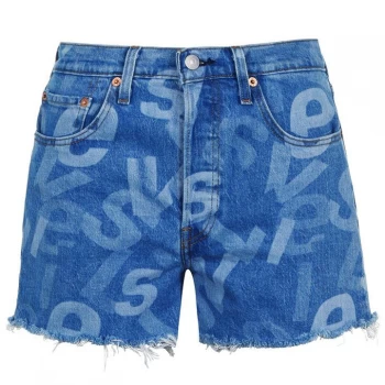 Image of Levis 501 Logo Shorts - CharlestonLgo