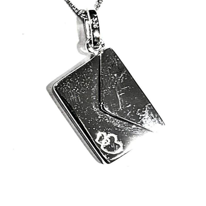 Image of Espree Silver Envelope locket Silver unisex One Size