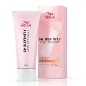 Image of Wella Professionals Shinefinity Zero Lift Glaze - 05/37 Warm Caramel Espresso 60ml