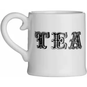 Image of Mug Made From Dolomite/ Curved Handle/ Espresso / Coffee / Novelty Mugs With Crisp White Finish 9 x 9 x 12 - Premier Housewares