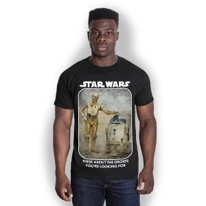 Image of Star Wars - Droids Unisex XX-Large T-Shirt - Black
