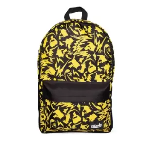 Image of Pokemon Pikachu All-over Print Basic Backpack, Yellow/Black...