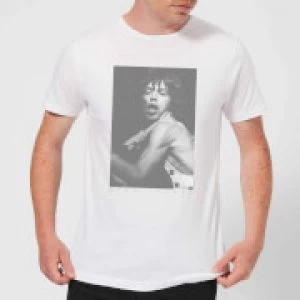 Image of Rolling Stones Mick BW2 Mens T-Shirt - White - L