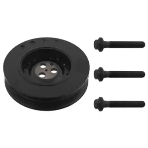 Image of FEBI BILSTEIN Crankshaft Pulley Ø: 167,2mm 33673 Belt Pulley, crankshaft FORD,MONDEO III Kombi (BWY),MONDEO III (B5Y),MONDEO III Stufenheck (B4Y)