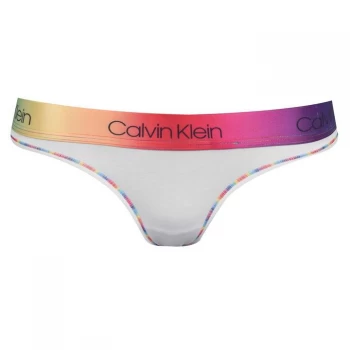 Image of Calvin Klein Pride Thong - White Pride WB