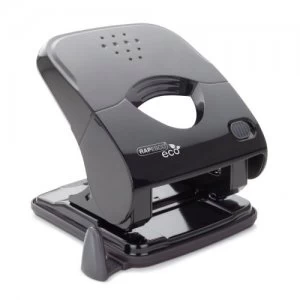 Image of Rapesco ECO X5-40ps Less Effort 2 Hole Punch black