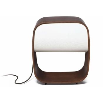 Image of Faro 1968 - LED Wood Floor Lamp Brown