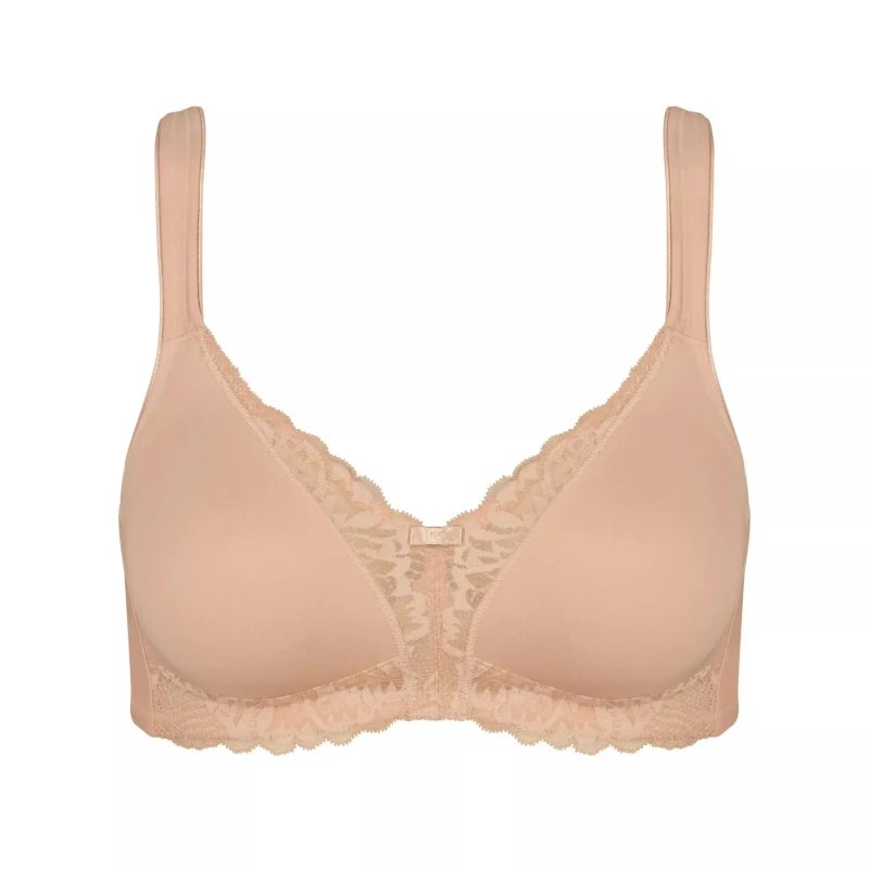Image of Triumph Womens cotton lace bra Triumph Modern N Beige Female 90C