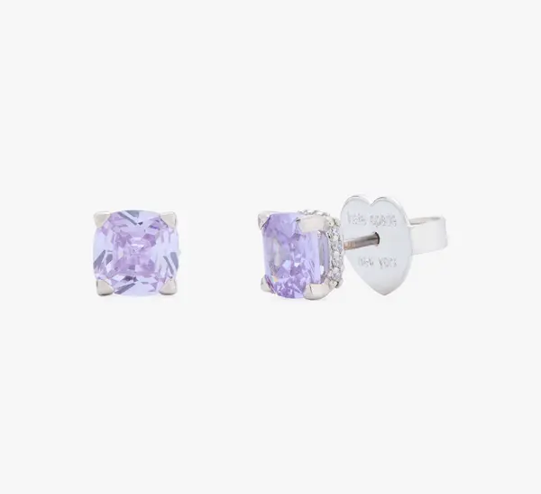 Image of Kate Spade New York Little Luxuries Silver-Plated Studs Purple female KH922 X4P
