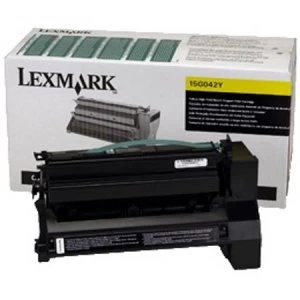 Image of Lexmark 15G042Y Yellow Laser Toner Ink Cartridge