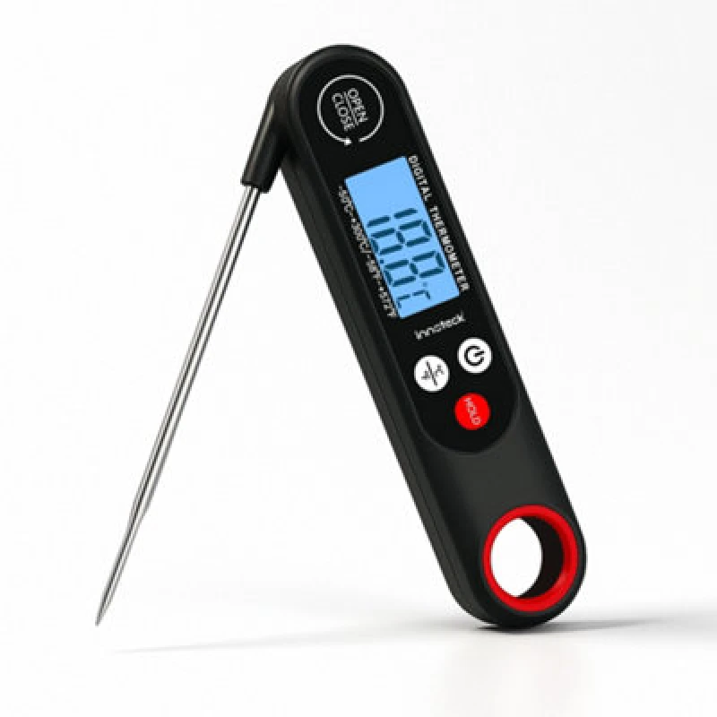 Image of Innoteck Essentials Digital Meat Thermometer With Instant Read Folding Probe In Celsius/fahrenheit