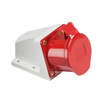 Image of 415V IP44 16A Angled Surface Mount Socket 3P+N+E - Knightsbridge