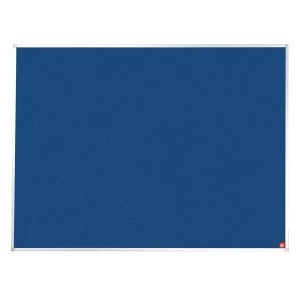 Image of 5 Star Office 1800 Felt Noticeboard with Fixings and Aluminium Trim Blue