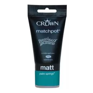 Image of Crown Feature Wall Breatheasy Palm Spring - Matt Paint - 40ml Tester