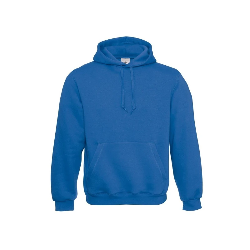 Image of B&C Plain Hooded Sweatshirt Hoodie in Blue Size: 3-4 Years Blue Unisex 3-4 Years