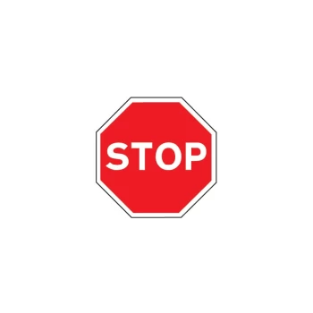 Image of Stop Post-fix Class 2 Reflective Aluminium Sign - 600 X 600MM