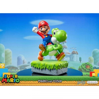 Image of First 4 Figures Super Mario Resin Statue - Mario and Yoshi