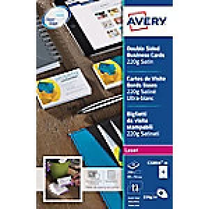 Image of Avery Business Cards C32016-25 Special format 220gsm White 25 Sheets of 10 Labels