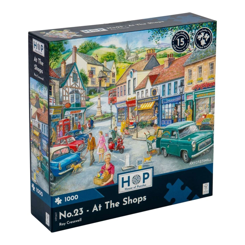 Image of The House Of Puzzles No. 23 - At The Shops, 1000 Piece Jigsaw Puzzle Multi unisex