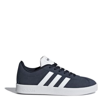 Image of adidas VL Court Suede Childrens Trainers - Blue