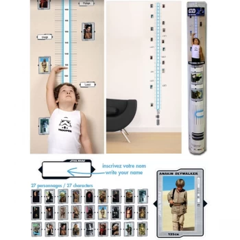 Image of Star Wars - Height Measure Wall Stickers (100 x 70 cm)